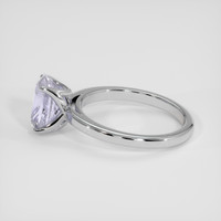 1.47 Ct. Rainbow Moonstone Ring, 18K White Gold 4