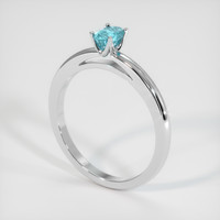 0.31 Ct. Gemstone Ring, 18K White Gold 2