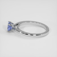1.11 Ct. Blue Sapphire Ring, 18K White Gold 4