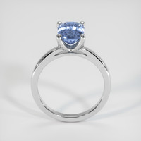 2.25 Ct. Blue Sapphire Ring, 18K White Gold 3