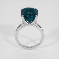 18.27 Ct. Greenish Blue Sapphire Ring, 18K White Gold 3