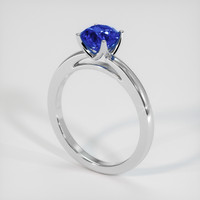 1.45 Ct. Blue Sapphire Ring, 18K White Gold 2