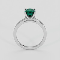 1.72 Ct. Bluish Green Sapphire Ring, 18K White Gold 3