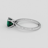 1.72 Ct. Bluish Green Sapphire Ring, 18K White Gold 4