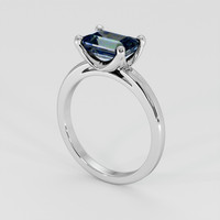 2.32 Ct. Bi Color Sapphire Ring, 18K White Gold 2