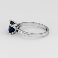 2.32 Ct. Bi Color Sapphire Ring, 18K White Gold 4