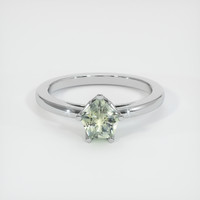 0.81 Ct. Sapphire Ring, 18K White Gold 1