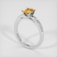 1.30 Ct. Sapphire Ring, 18K White Gold 2