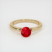 1.20 Ct. Pinkish Red Ruby Ring, 10K Yellow Gold 1