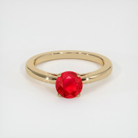 1.20 Ct. Pinkish Red Ruby Ring, 10K Yellow Gold 1
