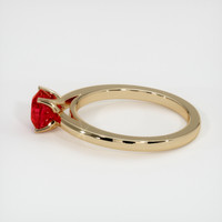 1.20 Ct. Pinkish Red Ruby Ring, 10K Yellow Gold 4