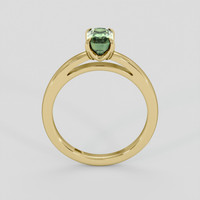 1.37 Ct. Green Sapphire Ring, 10K Yellow Gold 3