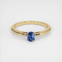 0.42 Ct. Sapphire Ring, 14K Yellow Gold 1