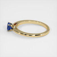 0.42 Ct. Blue Sapphire Ring, 14K Yellow Gold 4