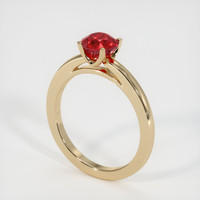 1.13 Ct. Ruby Ring, 14K Yellow Gold 2