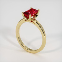 2.23 Ct. Ruby Ring, 14K Yellow Gold 2