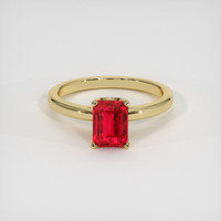 2.08 Ct. Ruby Ring, 14K Yellow Gold 1