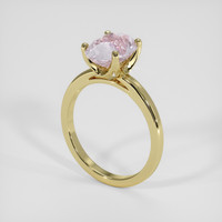 3.21 Ct. Pink Sapphire Ring, 14K Yellow Gold 2