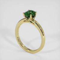 1.23 Ct. Green Sapphire Ring, 14K Yellow Gold 2