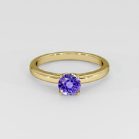 1.03 Ct. Purple Sapphire Ring, 14K Yellow Gold 1