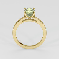 1.70 Ct. Yellowish Green Sapphire Ring, 14K Yellow Gold 3