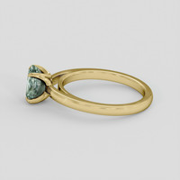 1.71 Ct. Green Sapphire Ring, 14K Yellow Gold 4
