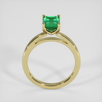 1.32 Ct. Emerald Ring, 18K Yellow Gold 3