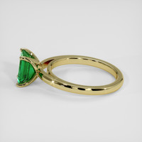 1.32 Ct. Emerald Ring, 18K Yellow Gold 4