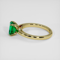 1.24 Ct. Emerald Ring, 18K Yellow Gold 4