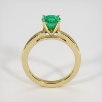 0.90 Ct. Emerald Ring, 18K Yellow Gold 3
