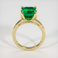 5.28 Ct. Emerald Ring, 18K Yellow Gold 3