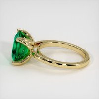 5.28 Ct. Emerald Ring, 18K Yellow Gold 4