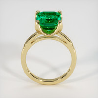4.31 Ct. Emerald Ring, 18K Yellow Gold 3