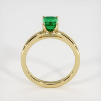 Solitaire Emerald Ring 0.92 Ct., 18K Yellow Gold Preview
