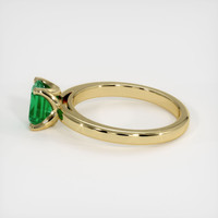 Solitaire Emerald Ring 0.92 Ct., 18K Yellow Gold Preview
