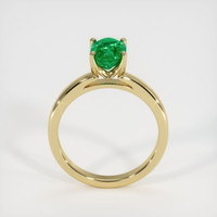 1.21 Ct. Emerald Ring, 18K Yellow Gold 3