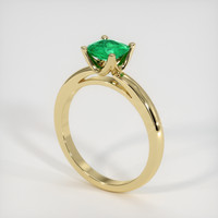 Emerald Ring 0.64 Ct., 18K Yellow Gold Preview