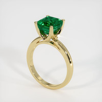 3.01 Ct. Emerald Ring, 18K Yellow Gold 2