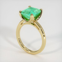 3.97 Ct. Emerald Ring, 18K Yellow Gold 2