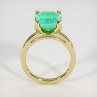 3.97 Ct. Emerald Ring, 18K Yellow Gold 3