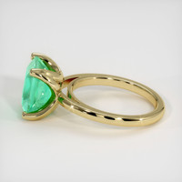 3.97 Ct. Emerald Ring, 18K Yellow Gold 4