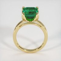 4.16 Ct. Emerald Ring, 18K Yellow Gold 3