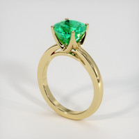 2.59 Ct. Emerald Ring, 18K Yellow Gold 2