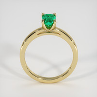 0.79 Ct. Emerald Ring, 18K Yellow Gold 3