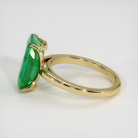 4.00 Ct. Emerald Ring, 18K Yellow Gold 4
