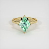 2.47 Ct. Emerald Ring, 18K Yellow Gold 1