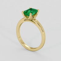 1.72 Ct. Emerald Ring, 18K Yellow Gold 2