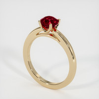 1.17 Ct. Ruby Ring, 18K Yellow Gold 2