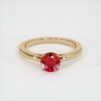 1.13 Ct. Ruby Ring, 18K Yellow Gold 1