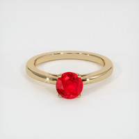 1.10 Ct. Ruby Ring, 18K Yellow Gold 1